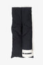 Jil Sander Black Padded Logo Patch Scarf