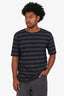Dries Van Noten Navy Blue Striped T-shirt Size L Mens