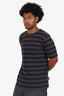 Dries Van Noten Navy Blue Striped T-shirt Size L Mens