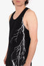 Haider Ackermann Black Lighting Print Tank Top Size S Mens