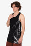 Haider Ackermann Black Lighting Print Tank Top Size S Mens