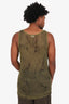 Dries Van Noten Green Mesh Printed Tank Top Size XL Mens