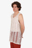 CMMN SWDN White Crochet Tank Top Size XL Mens