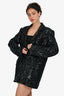 Anine Bing Black Sequined 'Sara' Blazer & 'Tierra' Mini Skirt Set Size S