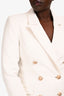 Misha White Double Breasted Blazer Size 6