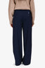 Camila Coelho Navy Wide Leg Trousers Size S