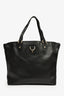 Gucci Black Leather D Ring Tote Bag