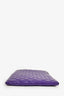 Pre-Loved Chanel™ 2016-17 Purple Patent Leather Quilted O-Case