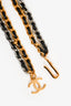 Pre-Loved Chanel™ 1996 Black/Silver/Gold Toned CC Charm Belt