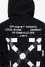 Off-White Black Toronto Arrow Graphic Hoodie Size L Mens