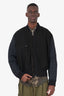 Haider Ackermann Green Velvet Palm Trees Reversible Bomber Jacket Size 50 Mens