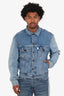 Off-White Blue Denim Button Down Jacket  Size M Mens