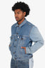 Off-White Blue Denim Button Down Jacket  Size M Mens