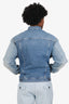 Off-White Blue Denim Button Down Jacket  Size M Mens