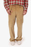 Jacquemus Beige Corduroy Le Papier Straight Leg Pants Size 48 Mens