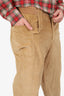 Jacquemus Beige Corduroy Le Papier Straight Leg Pants Size 48 Mens
