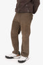 Raf Simons AW19/20 Khaki Green Corduroy Straight Leg Pants Size 30 Mens