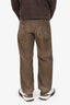 Raf Simons AW19/20 Khaki Green Corduroy Straight Leg Pants Size 30 Mens