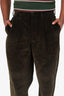 Noah Khaki Green Corduroy Straight Leg Pants Size 32 Mens