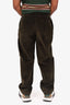 Noah Khaki Green Corduroy Straight Leg Pants Size 32 Mens