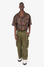 Dries Van Noten Army Green Cargo Pants Size 46 Mens