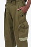Dries Van Noten Army Green Cargo Pants Size 46 Mens