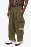 Dries Van Noten Army Green Cargo Pants Size 46 Mens