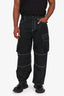 Marine Serre Black Moire Convertible Cargo Pants Size S Mens
