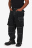 Marine Serre Black Moire Convertible Cargo Pants Size S Mens
