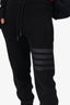 Thom Browne Black Cotton Striped Classic Sweatpants Size 1 Mens