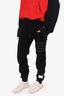 Thom Browne Black Cotton Striped Classic Sweatpants Size 1 Mens