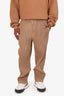 Homme Plisse Issey Miyake Brown Straight Leg Pants Size 2 Mens