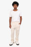 Homme Plisse Issey Miyake White Straight Leg Pants Size 2 Mens
