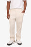 Homme Plisse Issey Miyake White Straight Leg Pants Size 2 Mens