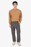 Dries Van Noten Navy/Yellow Abstract Geometric Dots Print Pants Size 46 Mens