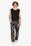 Dries Van Noten Black Tye Dye Wide Leg Trousers Size 46 Mens