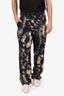 Dries Van Noten Black Tye Dye Wide Leg Trousers Size 46 Mens