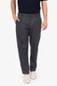 Raf Simons Grey/Blue Wool Striped Trousers Size 44 Mens
