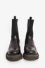 Brunello Cucinelli Black/Grey Beaded Chelsea Boot Size 39.5