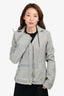 Christian Dior Black/White Wool Plaid Cropped Jacket Size 4