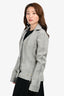 Christian Dior Black/White Wool Plaid Cropped Jacket Size 4