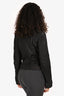Pre-Loved Chanel™ 2003 Black Leather Textured Cropped Jacket Size 38
