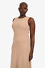 Akris Punto Tan Wool/Cashmere Sleeveless Maxi Dress Size 6