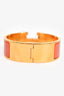 Hermes Orange Clic Clac H Wide Bracelet Size S