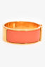 Hermes Orange Clic Clac H Wide Bracelet Size S