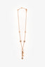 Bvlgari 18K Yellow Gold 'B.Zero1 Element' One Lariat Diamond Necklace