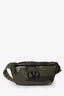 Valentino Green Mesh Camouflage Belt Bag