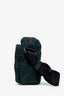 Alexander McQueen Green/Black Canvas Skull Messenger Bag