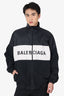 Balenciaga Black/White Denim Logo Jacket Size 34 Mens