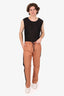 Dries Van Noten Orange Side Striped Pants Size 46 Mens